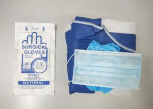 China Doctor Sterile Surgical Packs , Surgeon Gown Pack with Face Mask wholesale