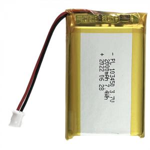 China 3.7V 2000mAh Rechargeable Lithium Polymer Battery 103450 for Electric Breast Pump wholesale