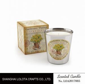 China Beautiful Smelling Home Scents Candles , Aromatherapy Soy Candles Amber Fragrance wholesale
