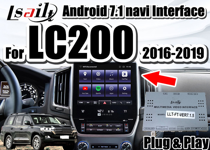 Lsailt Android Auto Interface for Land Cruiser 2016-2019 LC200 with built-in