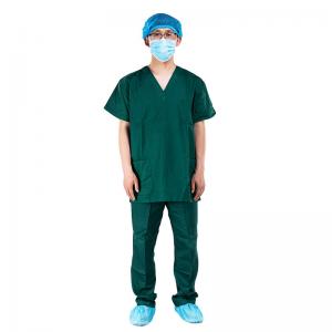 China Hospital Operating Room Short Sleeve Unisex Medical Scrub Suits wholesale