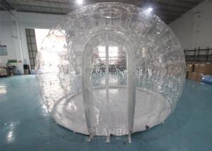 China 0.8mm PVC 4m Dia Transparent Igloo Clear Bubble Inflatable Dome Tent For Camping / Party wholesale