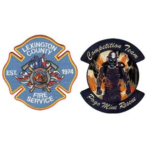 China Personalised Iron On 3D Fire Rescue Velcro Patches For Clothes wholesale