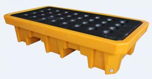 China 2 Drum Storage Spill Containment Pallets LLDPE 1300*710*300 Mm Rotational Forming wholesale