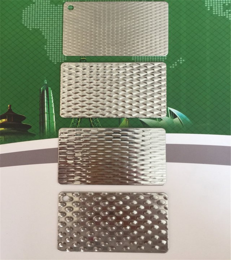 China 201 Colour Embossed Stainless Steel Sheet Customized SS201 Stainless Steel Plate wholesale