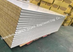 China Fst Construction Easy Installation Rock Wool Sandwich Panels Water Proof Wall Systems wholesale