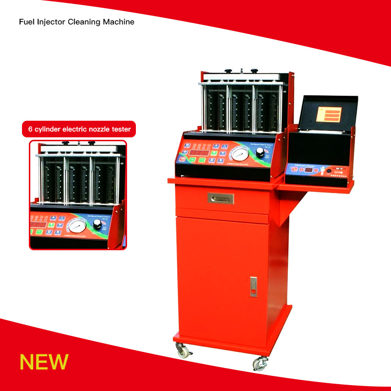 China HW-6D 240V Fuel Injector Cleaning Machine 8 Cylinders LED Display wholesale