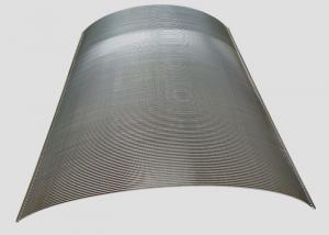 China Water Well Wedge Wire Screen Sieve V- Wire Curved Bend Shape with 0.1mm Slot wholesale