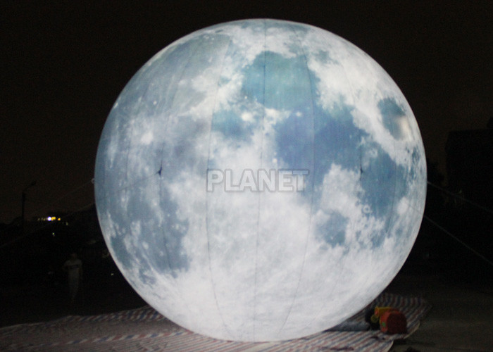 China Giant Lighting Inflatable Moon Globe 6 M Dia PLL - 145 Long Lifespan wholesale