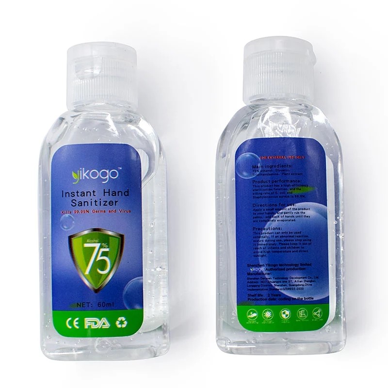 China 100ml Hand Sanitizer Gel 75% Alcohol Antibacterial Travel Size Individual Personal Pocket wholesale
