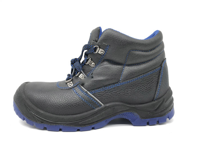 China Kevlar Steel Gluing Industrial Work Boots Midsole Protection With Blue Tongue Lining wholesale