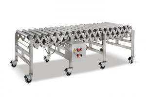 China Stainless Steel Motorized Flexible Extendible Roller Conveyor wholesale