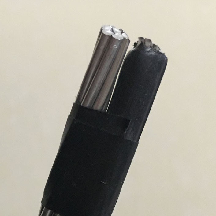 China Shet Land 2*50mm2 Overhead Power Cable , Overhead Service Wire PE Alloy Aluminum wholesale