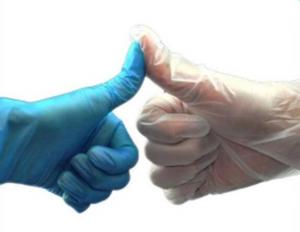China Wear Resistant Disposable Vinyl Exam Gloves White Ambidextrous Type wholesale