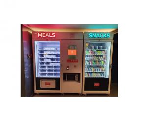 China Cocked Food Meal Vending Machine With NAYAX Card Reader To Sell Snack Ice Cream Drink wholesale