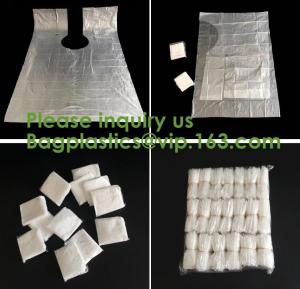 China compostable kitchen apron Biodegradable Gloves Sleeves PLA/PBAT/Corn Starch Compostable Bag singlet bags, vest carrier wholesale
