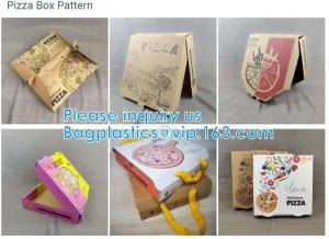 China Food Grade Flute Corrugated Custom Printed Size Caja Para Pizza Design Cardboard Carton Pizza Box wholesale