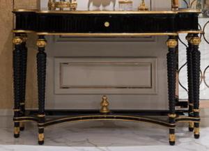 China Empire style golden gilt console hallway console table and mirror TO-028 wholesale