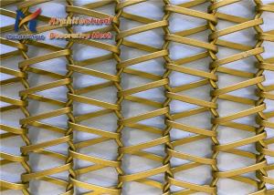 China Space Dividers Spiral Wire Mesh 1mm 2.0mm Antique Brass wholesale