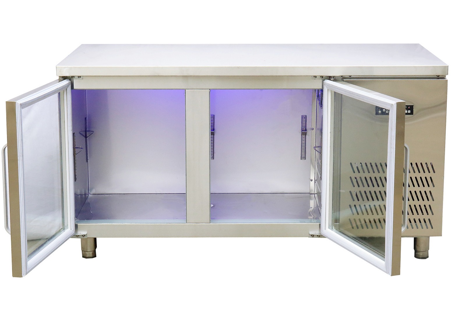Buy cheap ISO9001 800mm Restaurant Two Door Undercounter Refrigerator from wholesalers