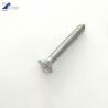 Buy cheap Oval head 90° slotted countersink screws blue white zinc plated from wholesalers