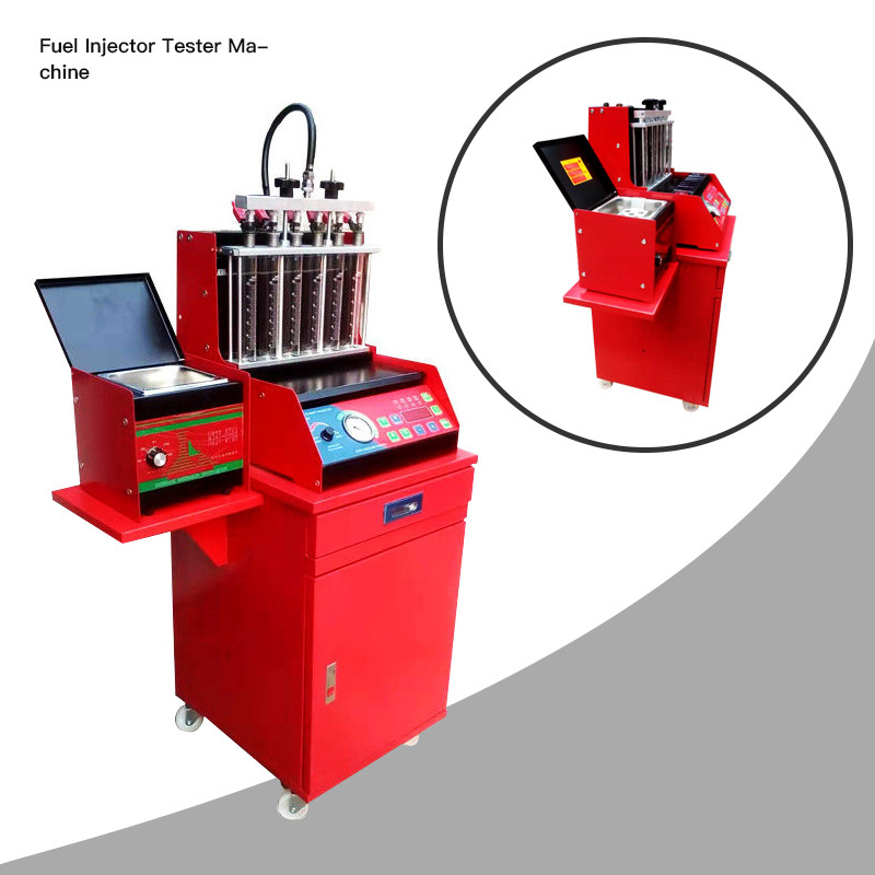 China Six Test Cylinder 50r / Min 0.6Mpa Fuel Injector Tester Machine wholesale