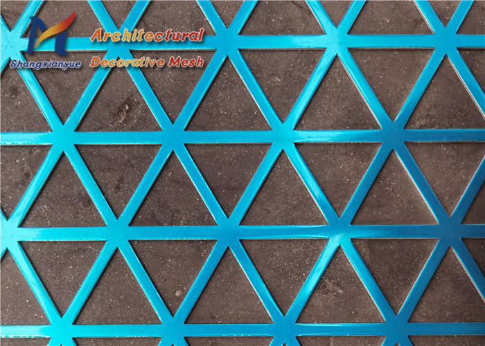 Buy cheap 1.8mm Perforated Metal Mesh Blue Perforated Aluminium Panels Facade from wholesalers