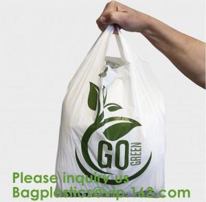 China Corn Starch Compostable Bag Biodegradable Corn Starch PLA PBAT Fully Compostable Disposable Poo Bags, Sacks, Packaging wholesale