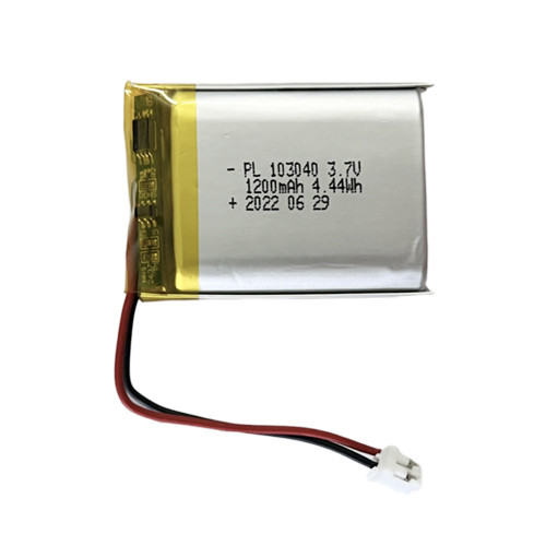 China 3.7V 1200mAh Rechargeable Lithium Polymer Battery 103040 for Consumer Electronics wholesale