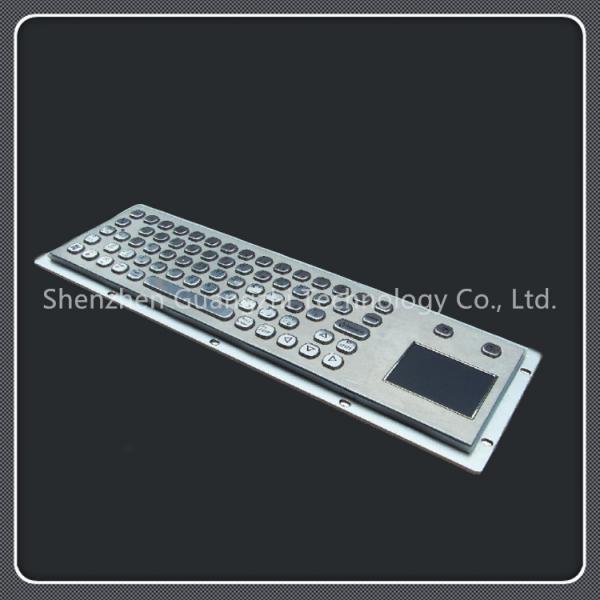 Quality High Temp Resistant Keyboard With Trackpad , Metal Pc Keyboard For Kiosk for sale