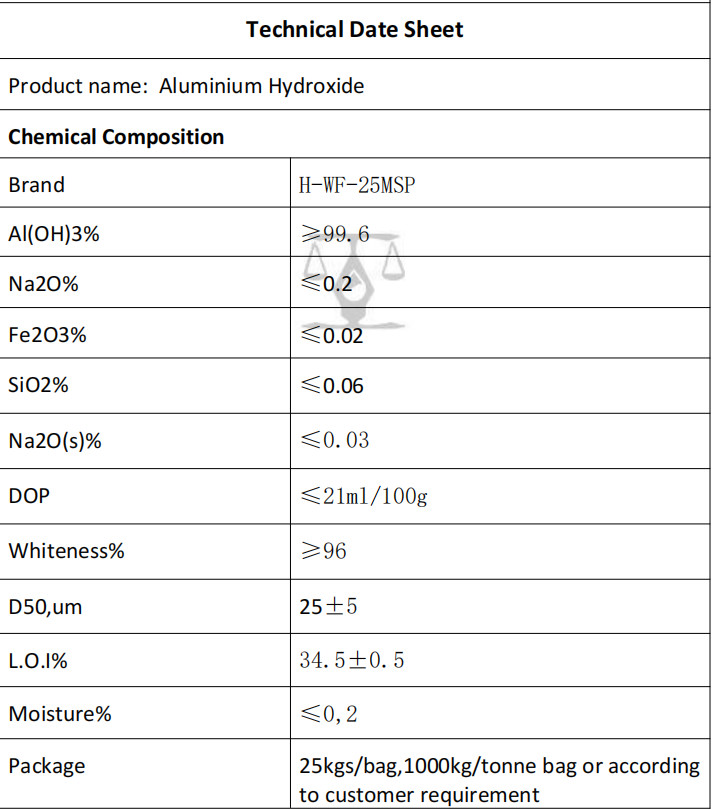 High Whiteness Aluminum Hydroxide For artificial stone 50p chalco Micro powder