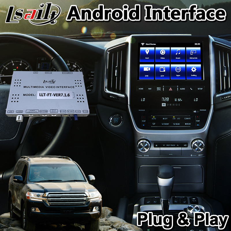 China Lsailt Android 9.0 Car Multimedia Carplay Interface For 2019 Toyota Land Cruiser LC200 wholesale