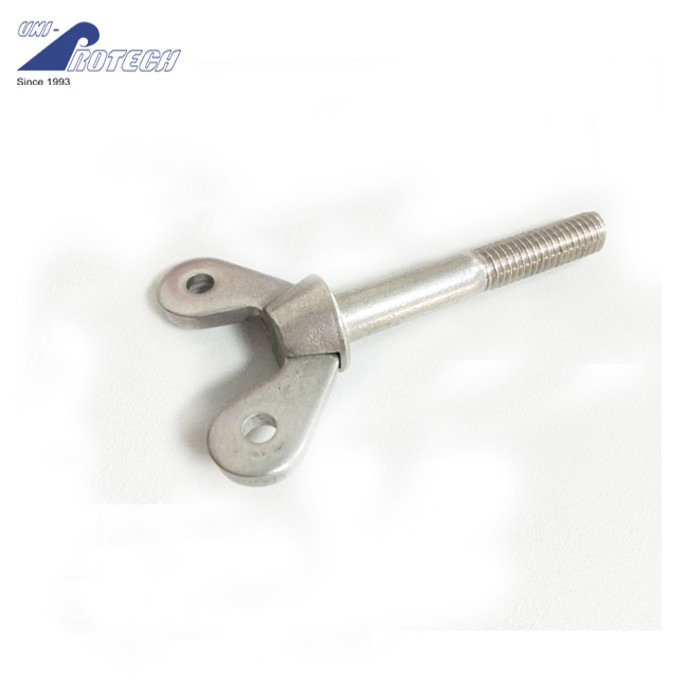 China Special wing with wire holes on head bolts stainless steels 304/316/316L wholesale
