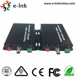 China Black AHD CVI TVI Video Over Fiber Optic Ethernet Media Converter Single Mode Fiber wholesale