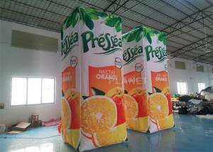 China Orange Juice Drink Inflatable Advertising Bottle For Event wholesale
