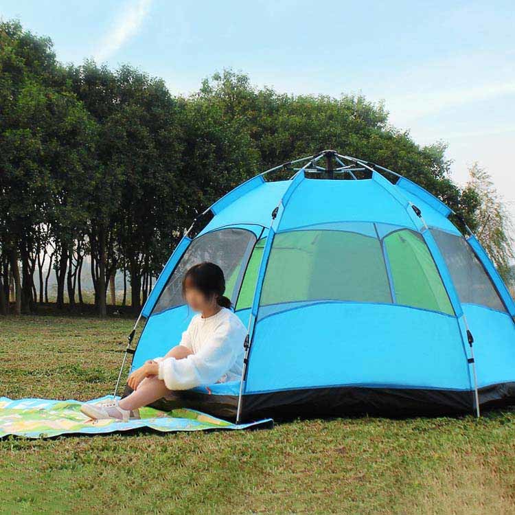 China 5 Person Packable Portable Camping Tent Outdoor Used Thickened Windproof wholesale