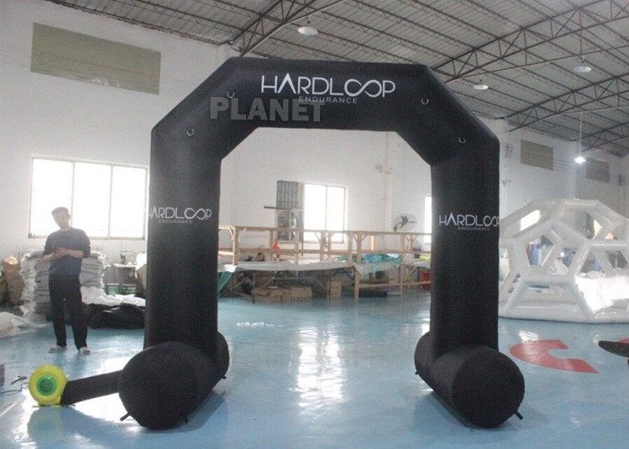 China Oxford Mini Advertising Cartoon Inflatable Entrance Arch Outdoor Black wholesale