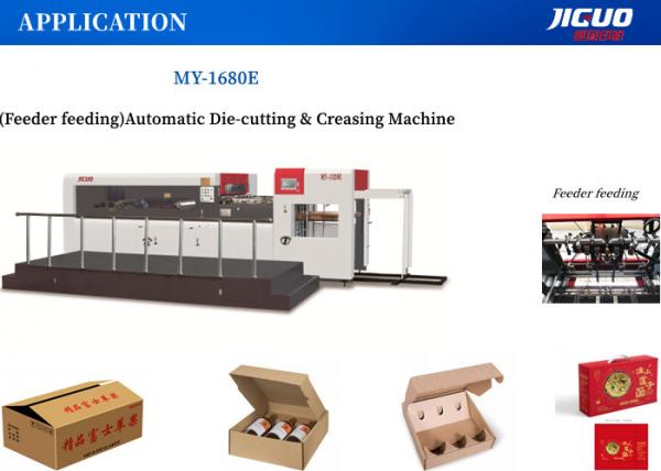 Speed 4500s/H Automatic Feeding Die Cutting Machine For Corrugated Boxes