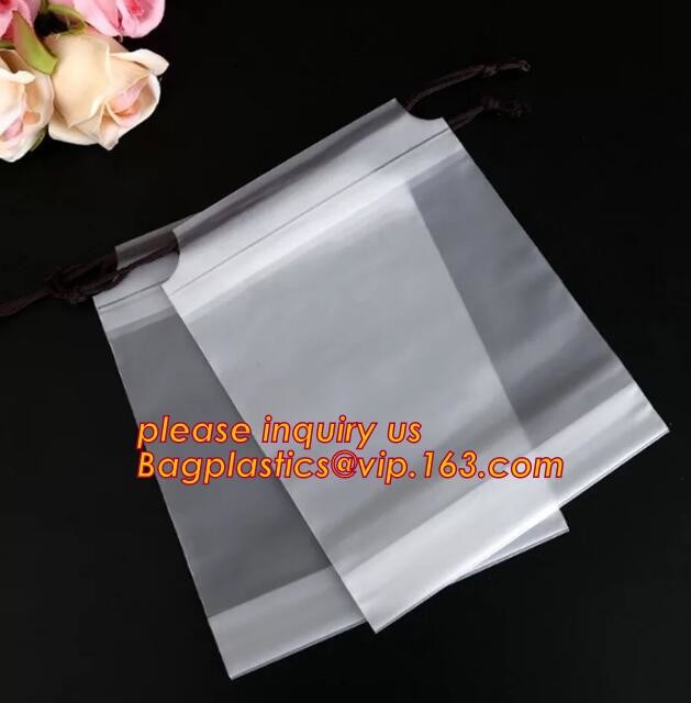 China biodegradable Factory Direct High Quality Drawstring Pouch Custom Printed Draw String Laundry Clothing Packaging Courier wholesale