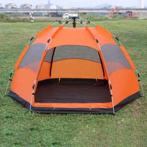 China 2 Layers Breathable Waterproof Camping Tent , Rainproof 4 Person Family Camping Tent wholesale