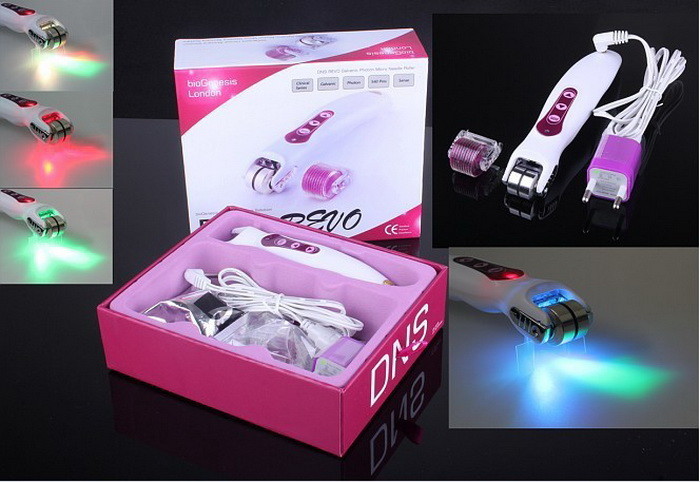 China Body / Facial LED Photon Vibrating Derma Roller Titanium DNS REVO 0.2 , 0.25 , 0.3 , 0.5, 0.75 mm wholesale