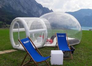 China Outdoor Single Tunnel Inflatable Bubble Tent Camping Family Stargazing For Rent wholesale