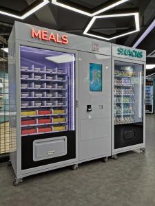 China Combo Meal Snack Vending Machine Custom Micron Smart Vending With Microwave And Cooling System wholesale