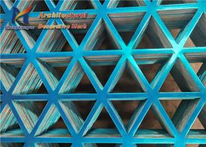 China 1.8mm Perforated Metal Mesh Blue Perforated Aluminium Panels Facade wholesale