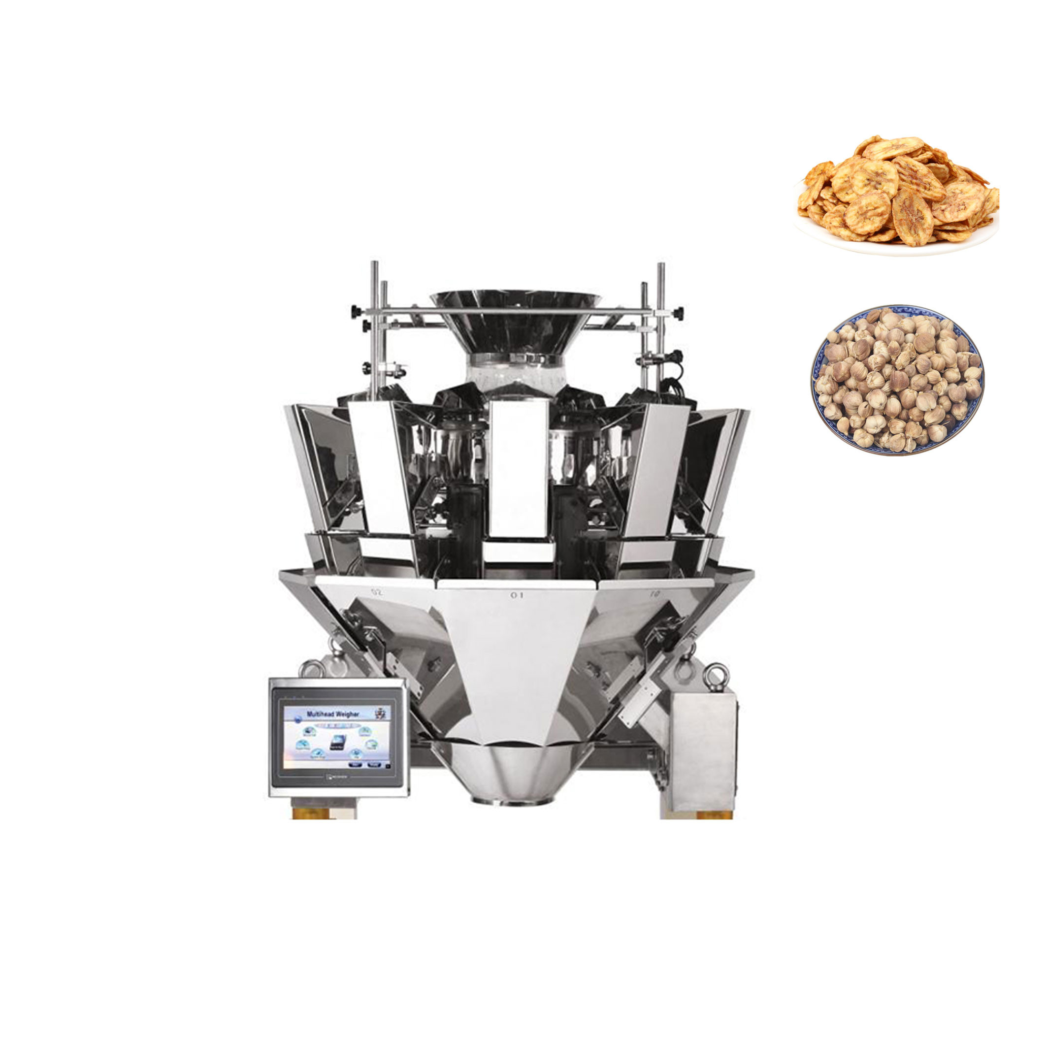 China Frozen Food Banana Chips Spice Multihead Weigher Automatic wholesale