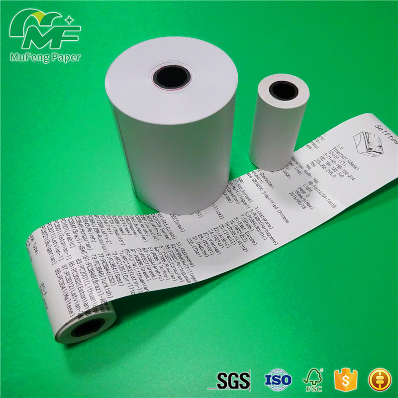 China 80*60mm Thermal Cash Register Paper Rolls for Cash Register/POS/PDQ Machine & Small Ticket Printer wholesale