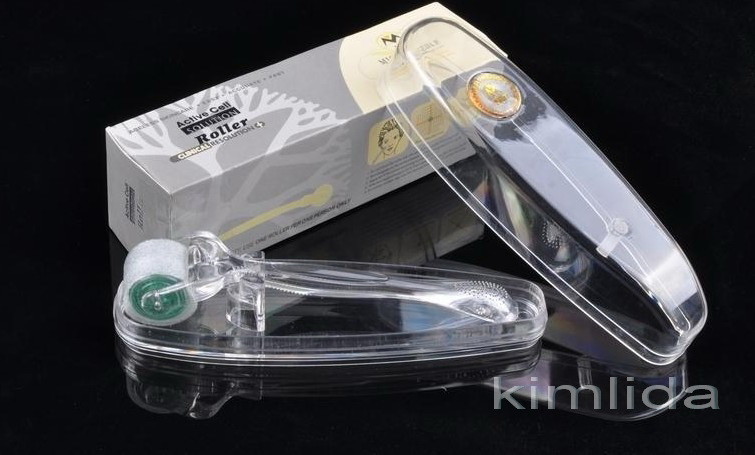 China Home use 0.2mm - 2.5mm or 3mm MTS Derma Roller with 8 Microneedle discs , 192 Needles wholesale
