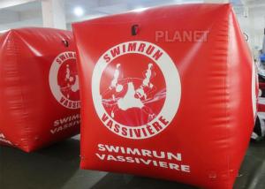 China Sealed Air 1.5M Inflatable Marker Buoy For Advertising Red Color wholesale