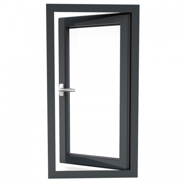 China Double Glazed Black Aluminium Casement Windows ISO9001 wholesale
