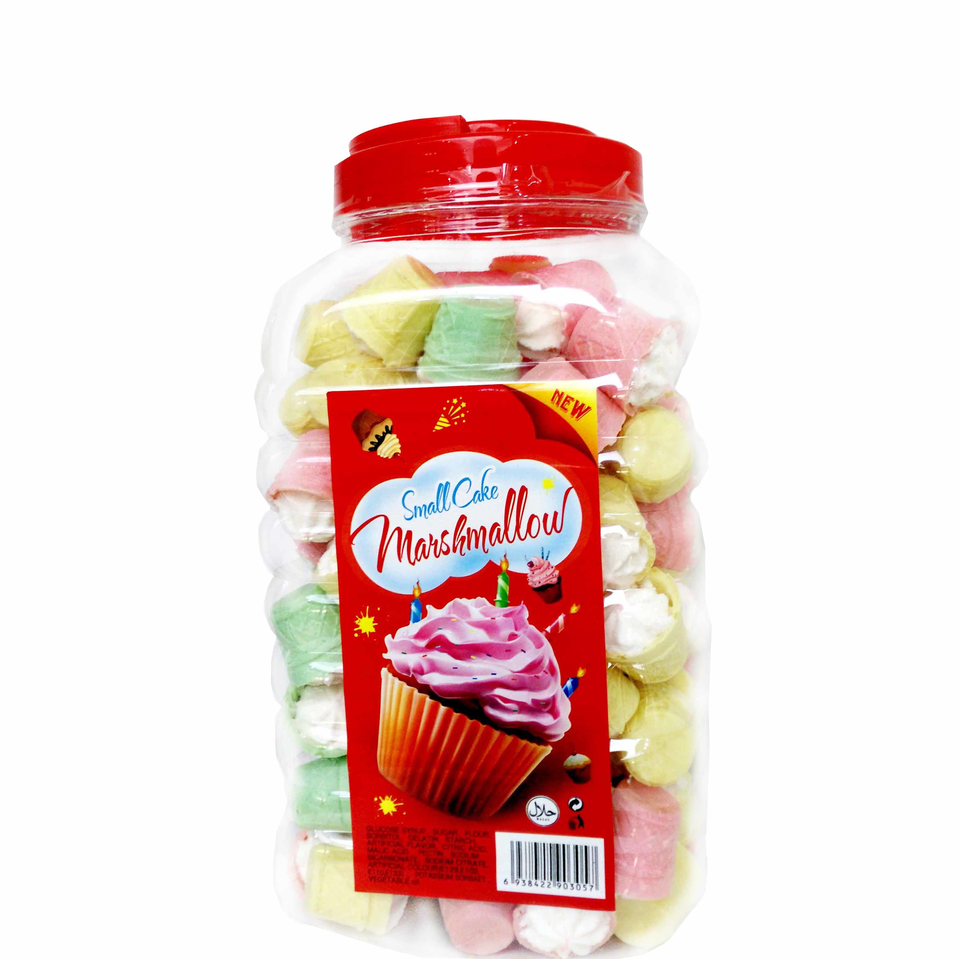 China Mini Cake In Jar Nice Taste Marshmallow Sweets , Soft candy marshmallow wholesale